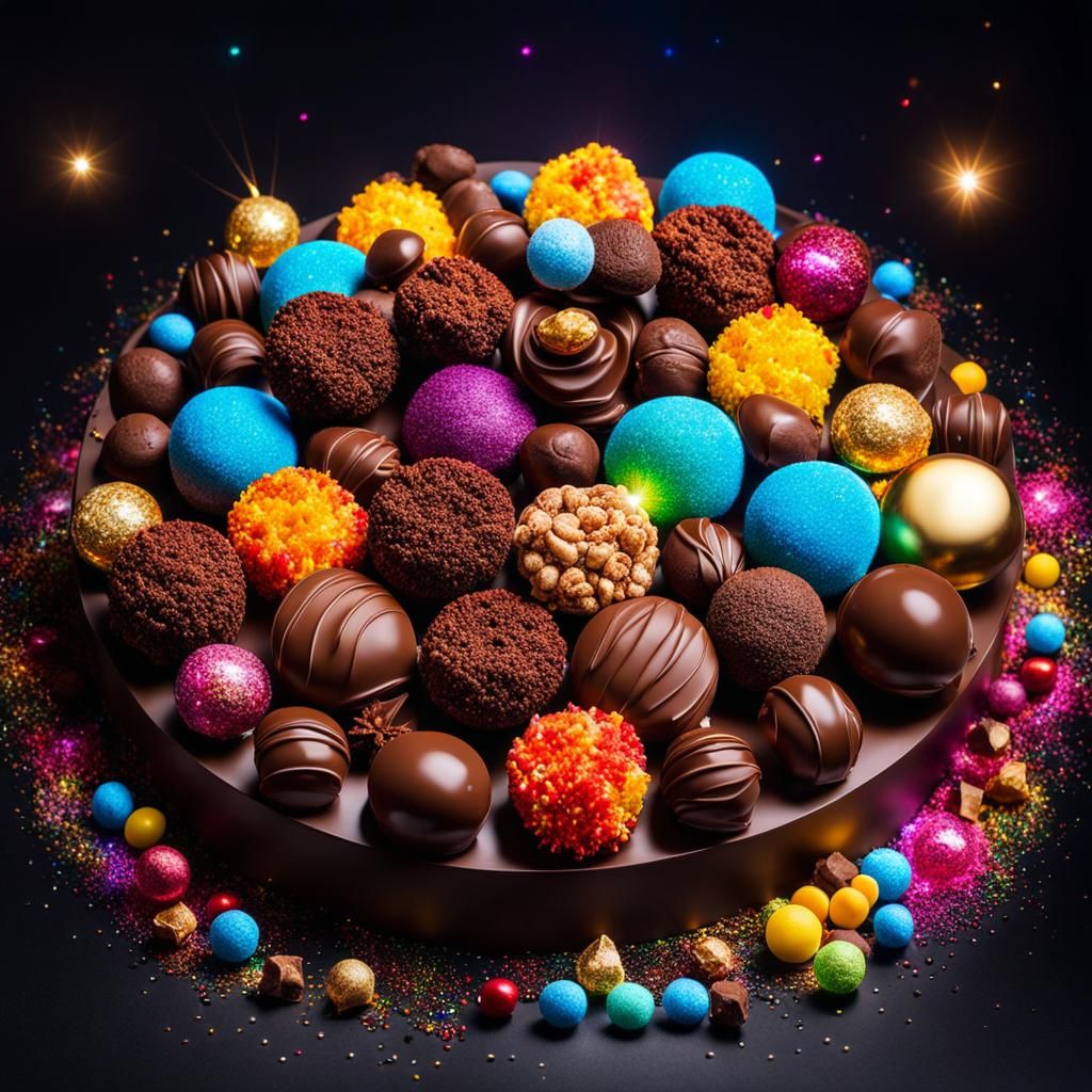 Chocolate Truffle Space Cake