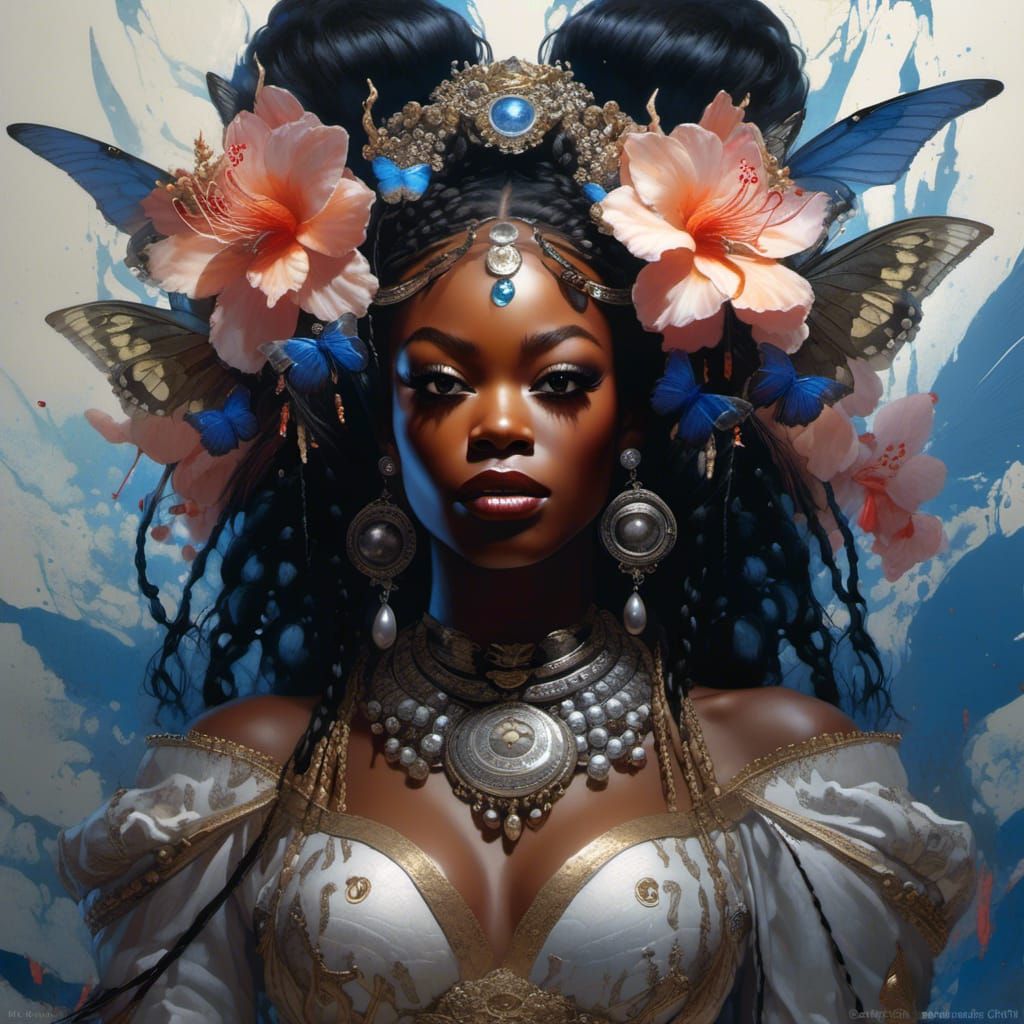 Hyperreal Portrait Painting in Digital Fine Art Style