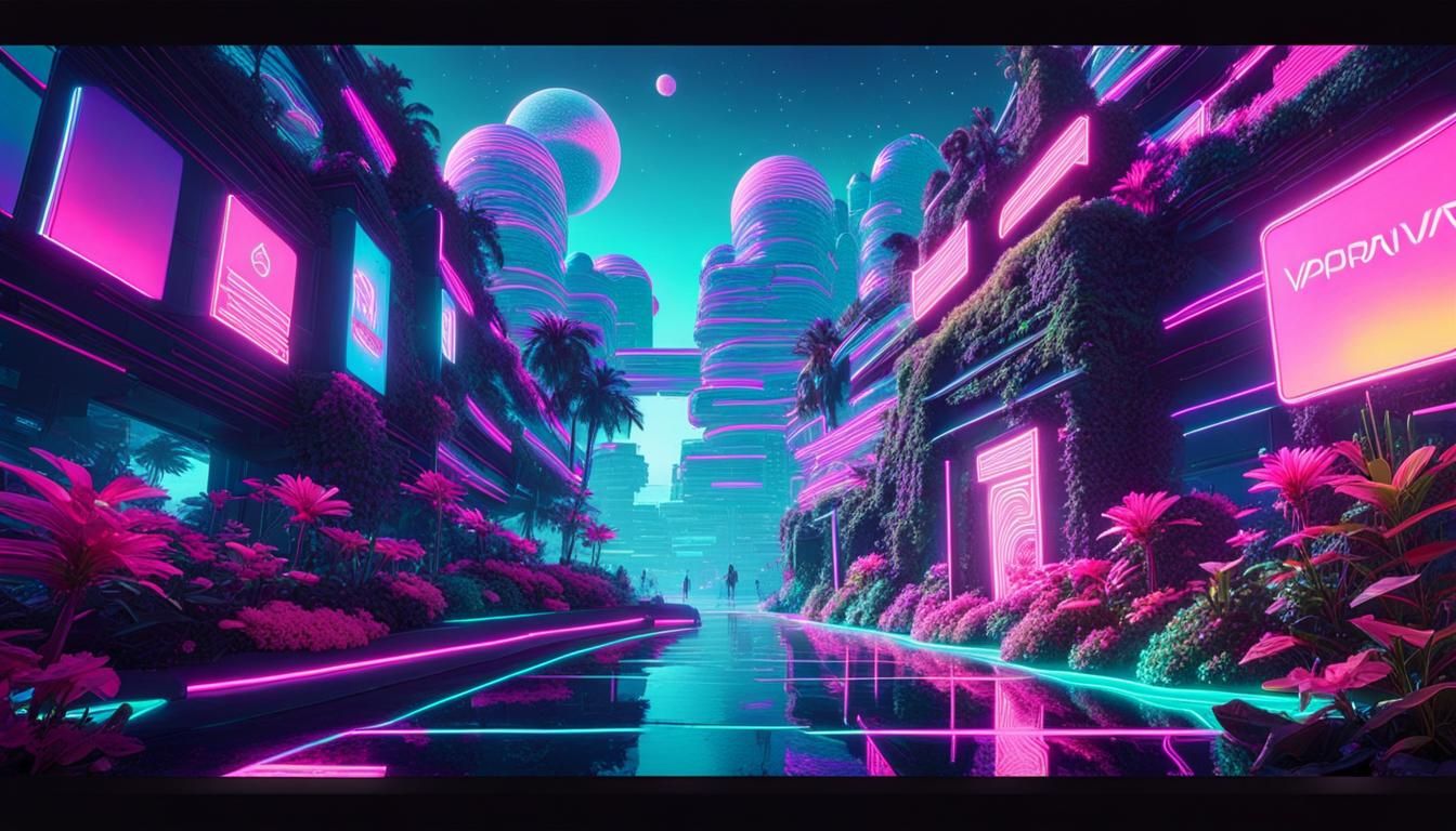 Vaporwave Aesthetic Cityscapes