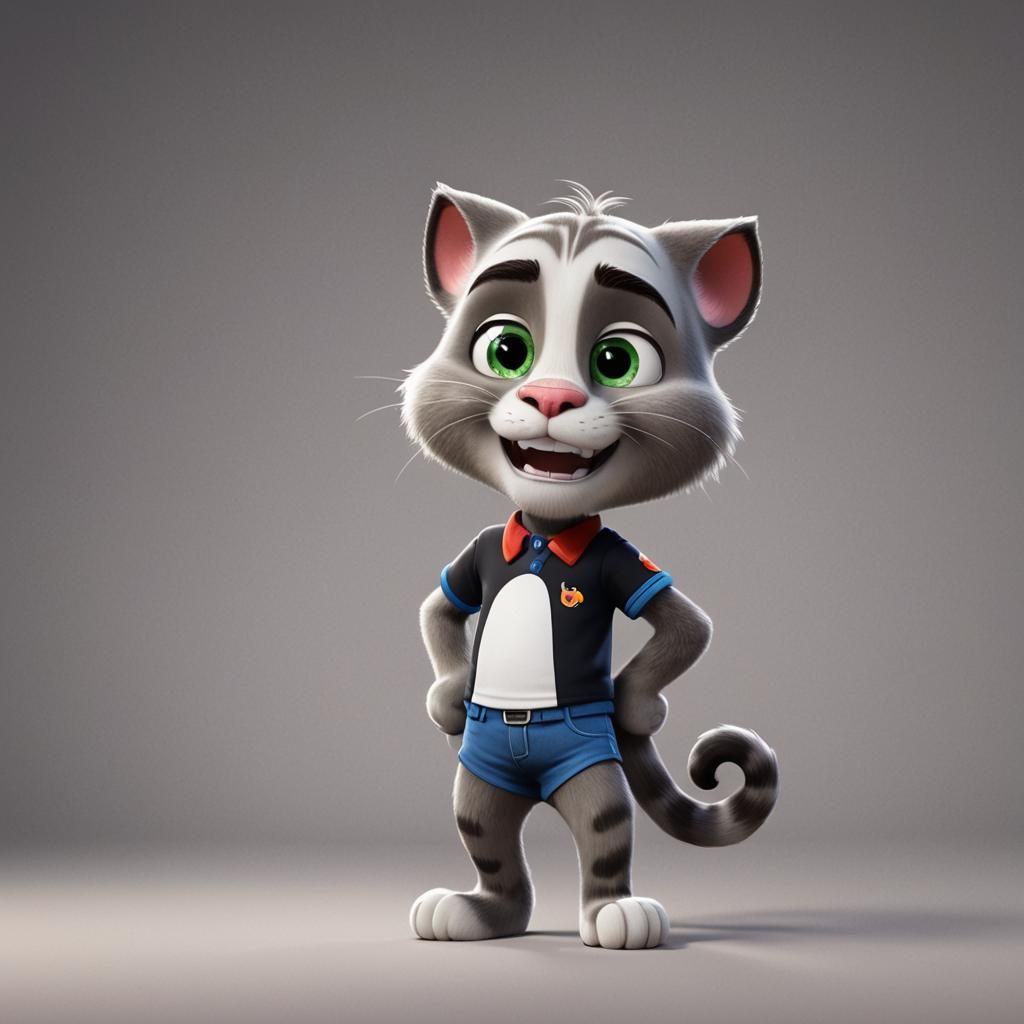 Talking Tom, Pixar Style 3D Render