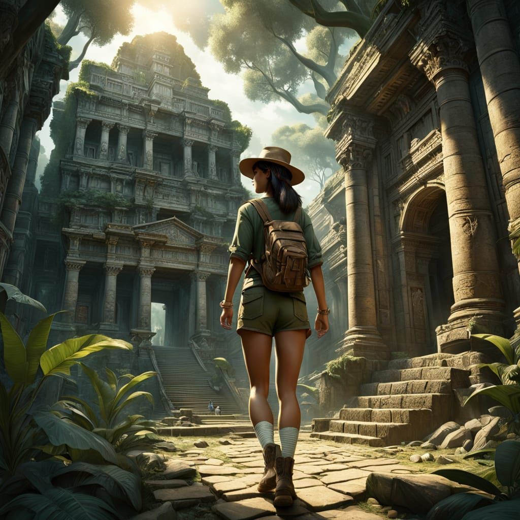 Adventurous Explorer Discovers Golden City in Amazon Jungle