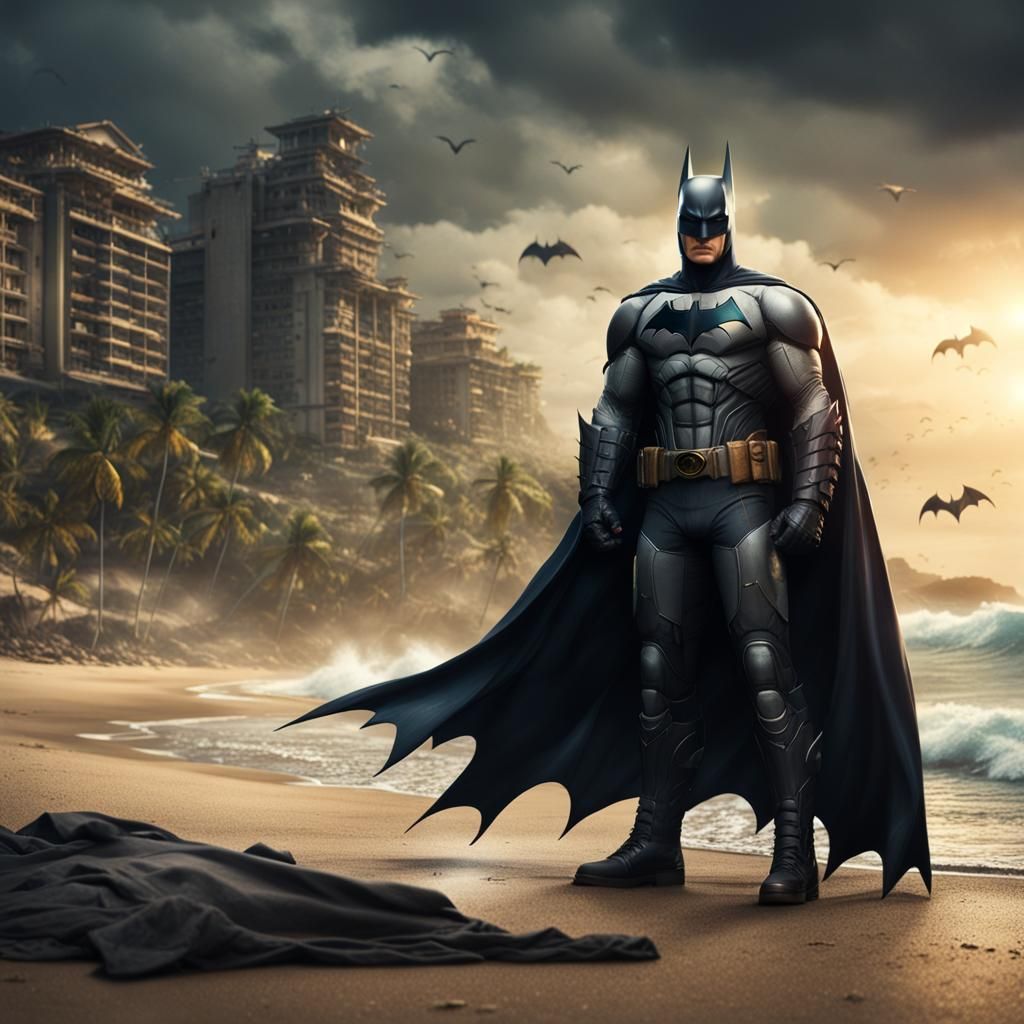 Batman on Vacation: Digital Matte Painting