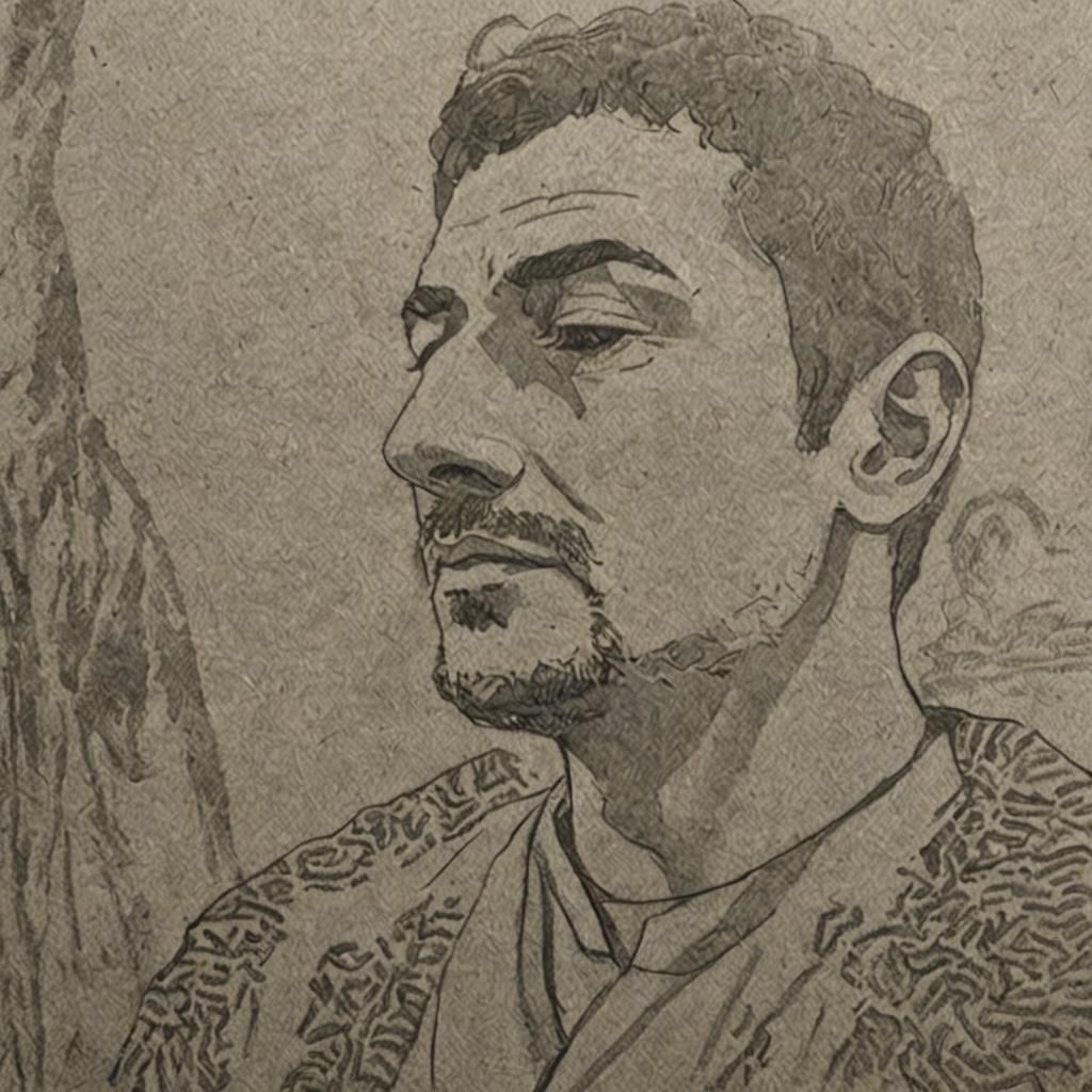 Calm Meditative Figure in Serene Stillness