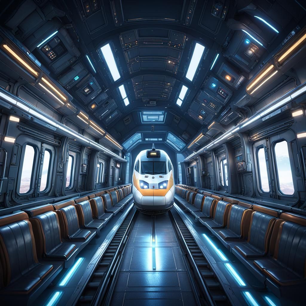 Train to Shuttle: 3D Cinematic Space Journey
