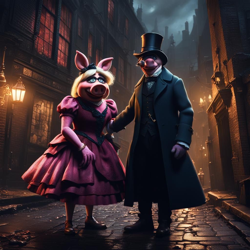 Jack the Butcher and his victim Miss Piggy