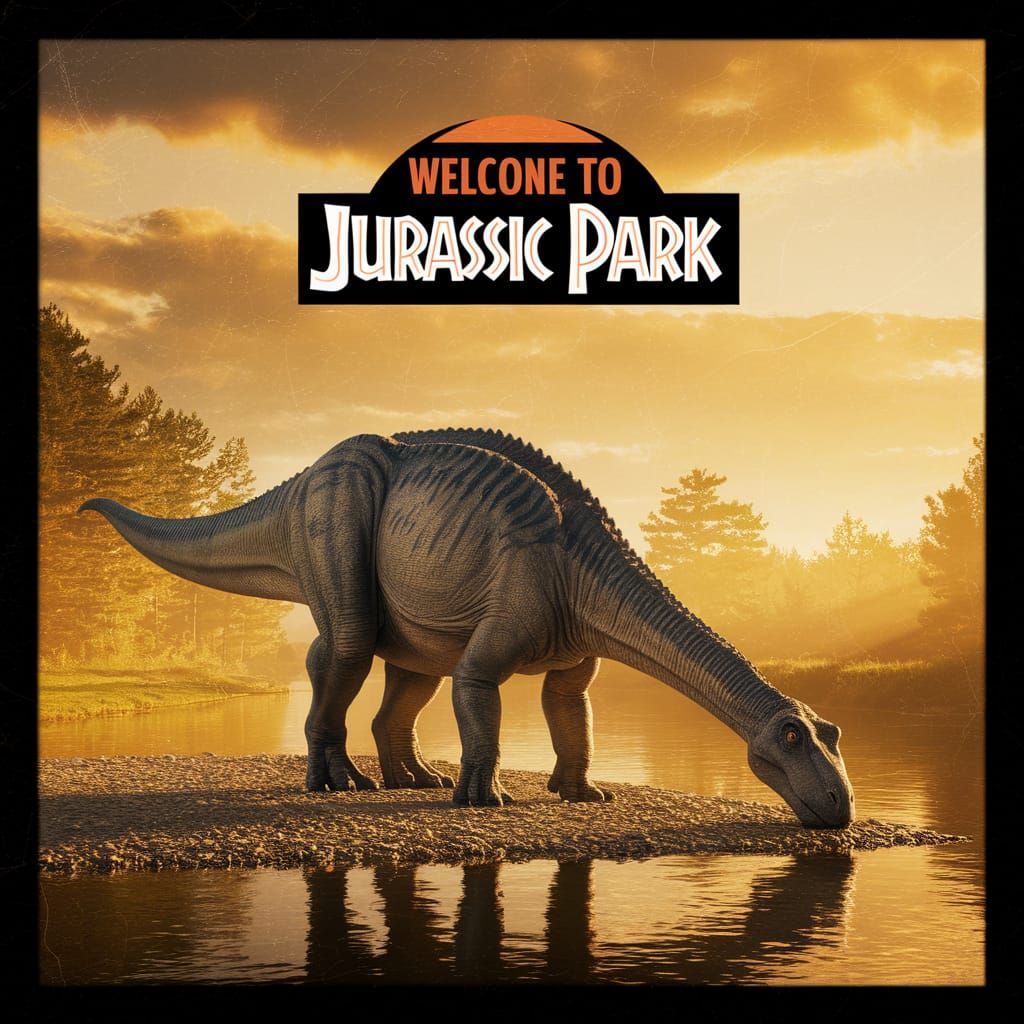 Jurassic Park Dinosaur Cinematic Film Still