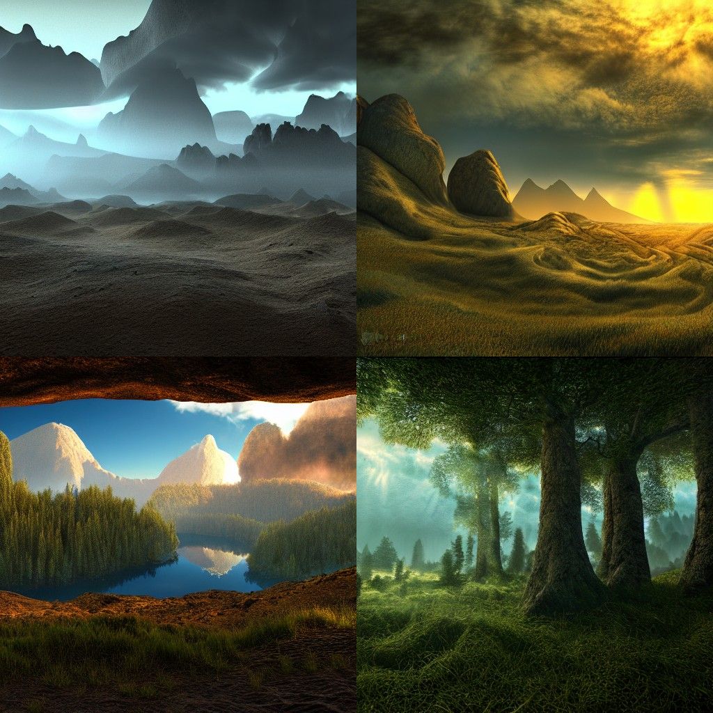 Photorealistic Purgatory Landscape in 8K Resolution