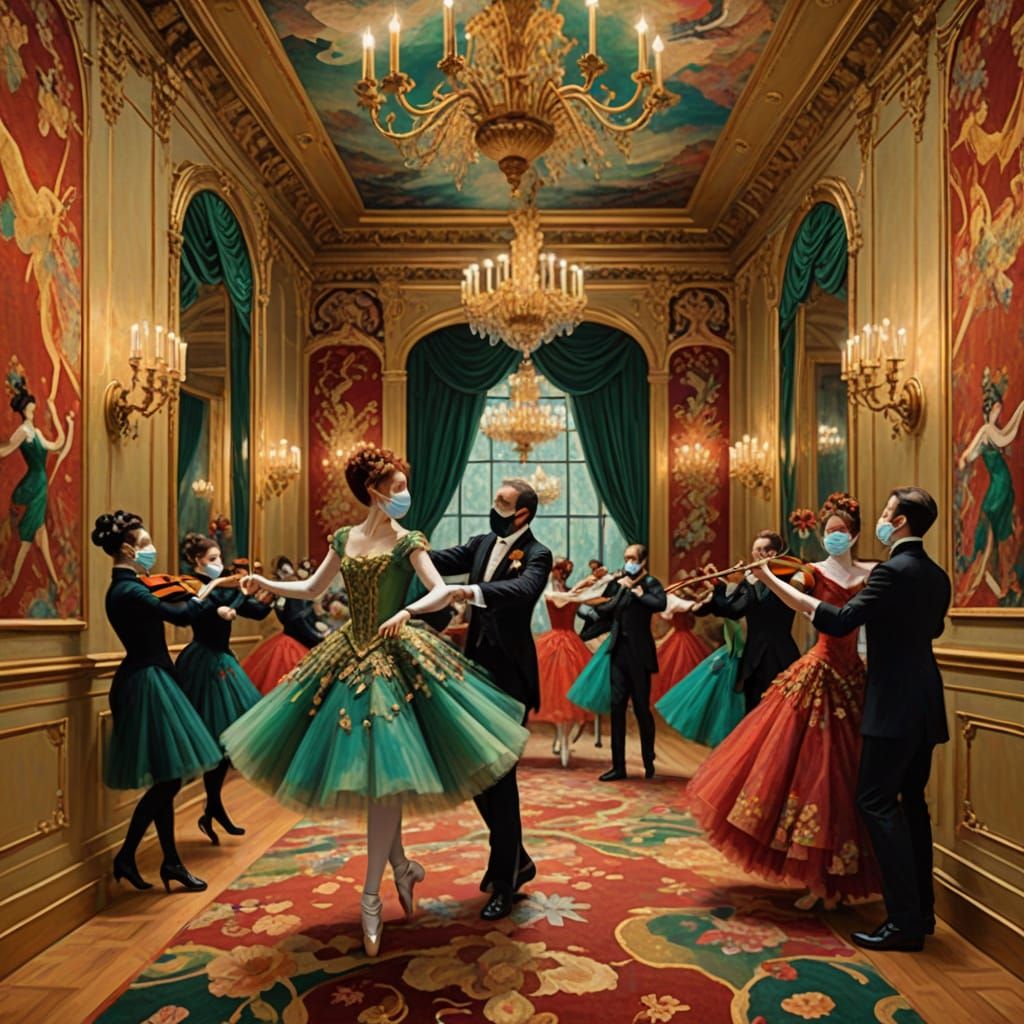 Grand Ballroom Masquerade in Classical Style