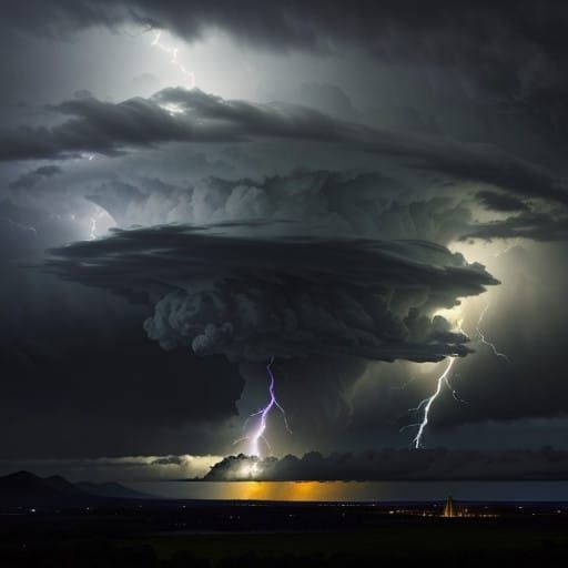 Stormy Skies Unleash Tornado Fury in American Romanticism