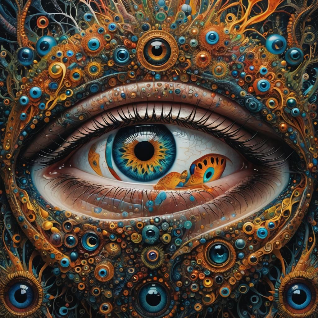 Hyperrealistic Duality: A Maximalist Double Exposure