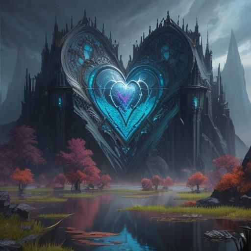 Glass Heart: Detailed Fantasy Concept Art