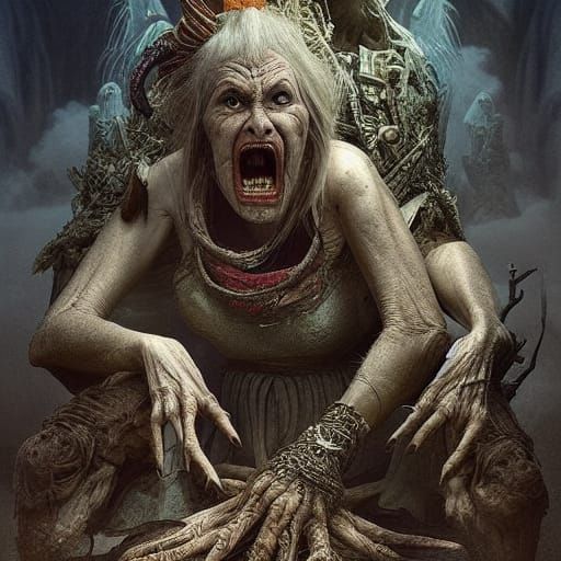 Craggy Baba Yaga Digital Matte Painting