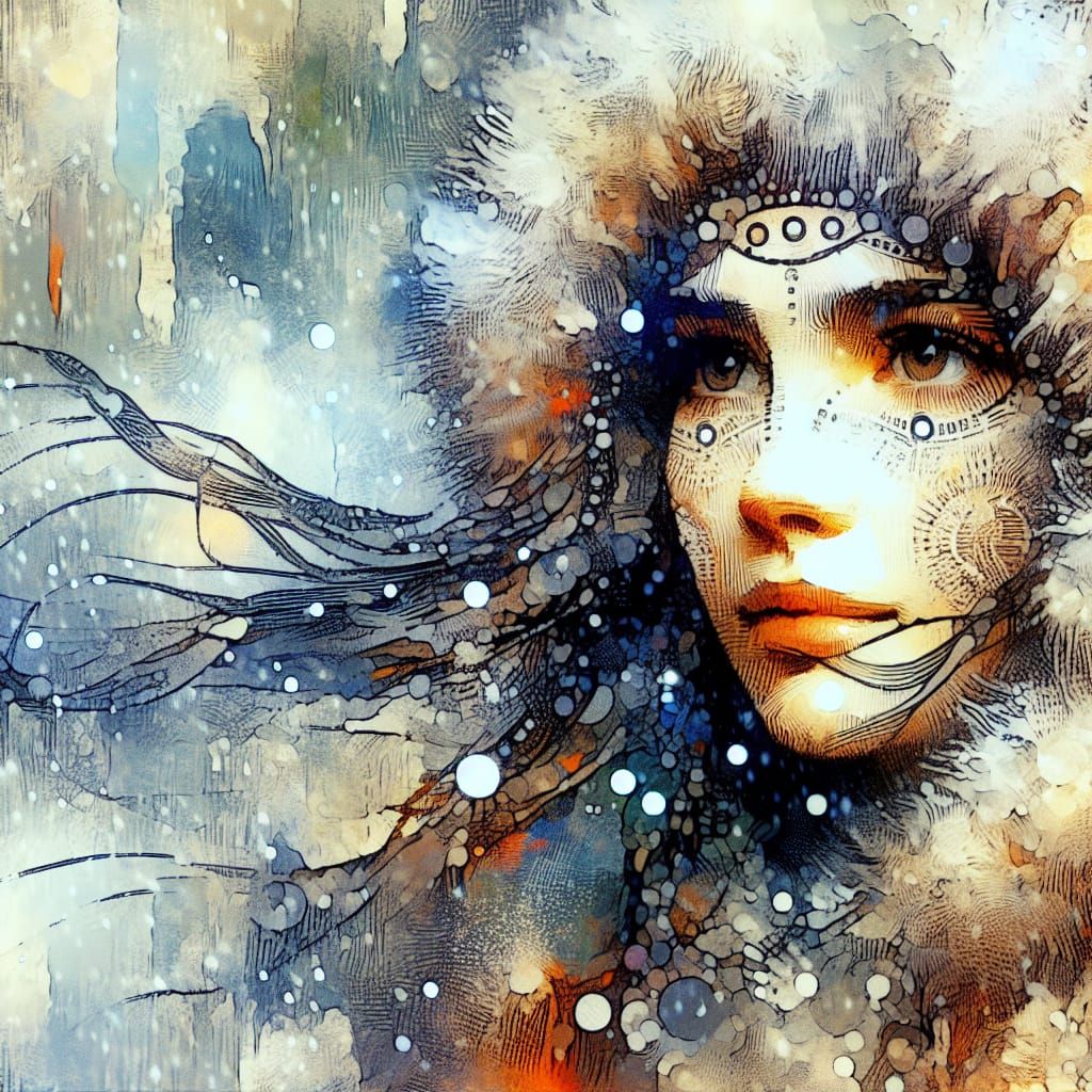 Dieselpunk Priestess Celebrates in Windswept Cove