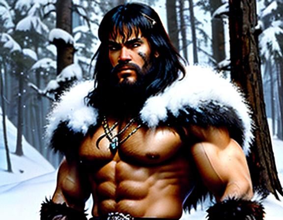 Barbarian in Snow