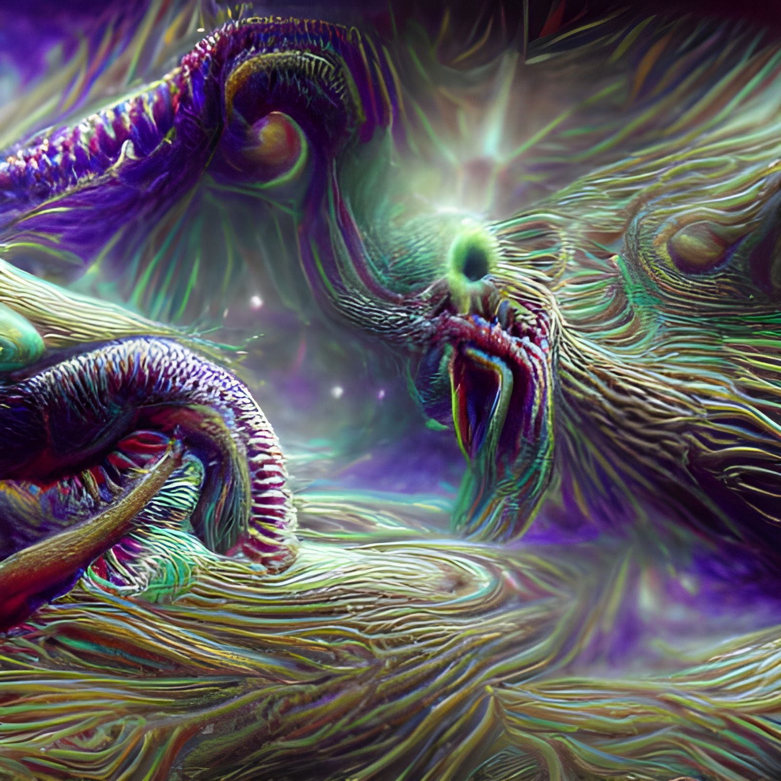 Cosmic Horror: An Elder God in Surreal 8K