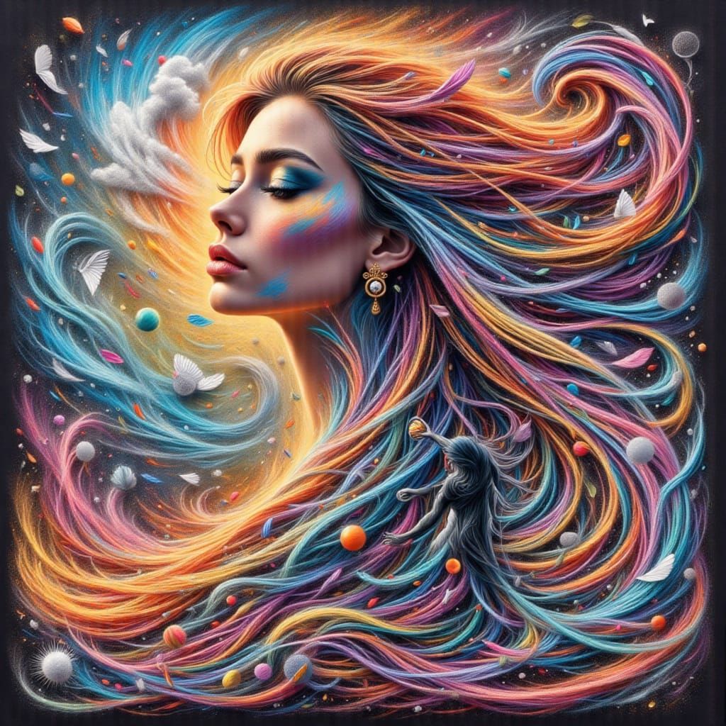 Vibrant Chalk Art in Motion