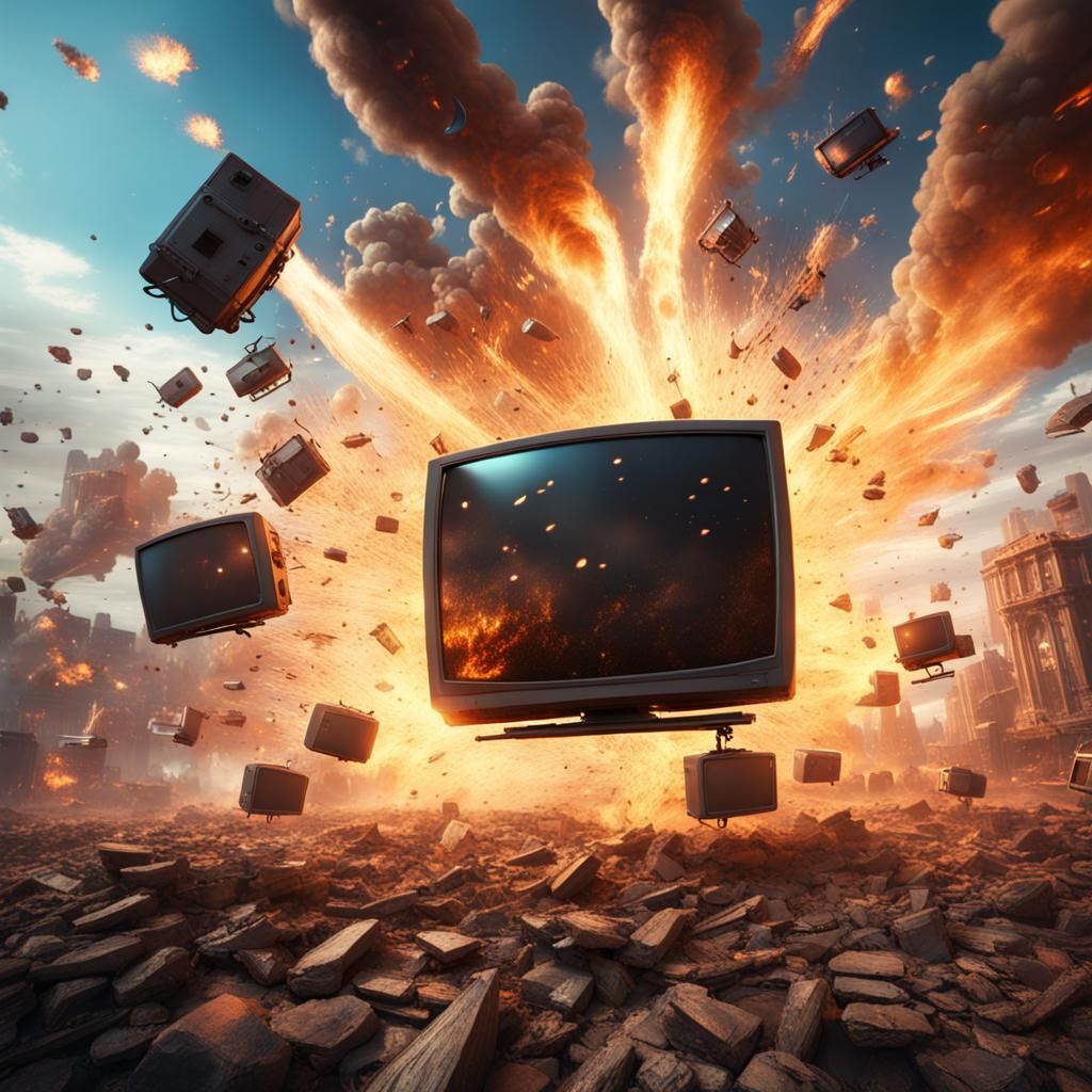 Exploding TVs in the Sky: Fantasy Concept Art