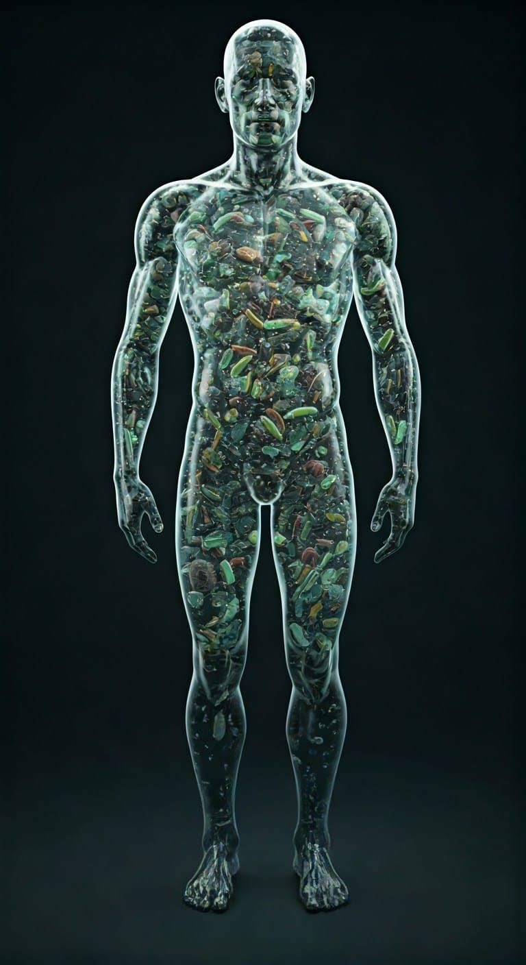 Glass Man: A Biosphere of Bacteria and Viruses