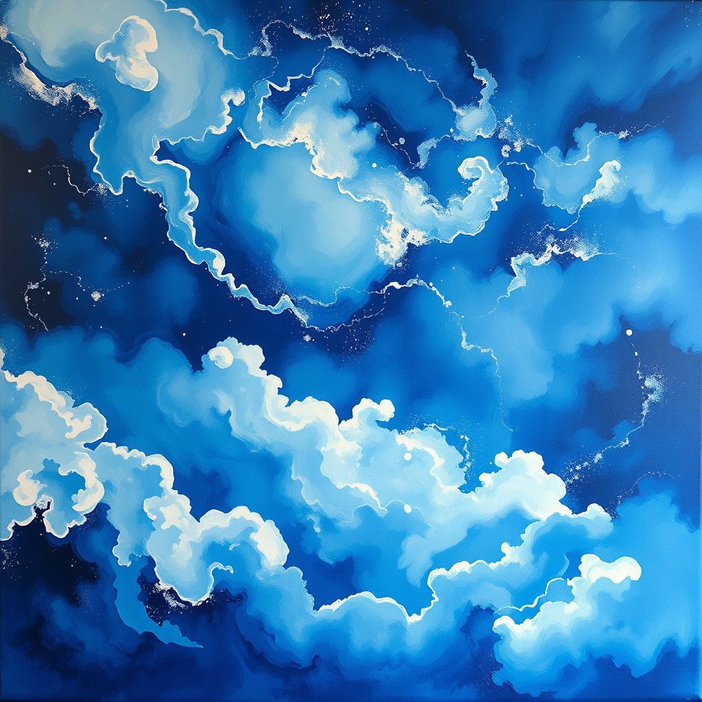 Cosmic Abstract Dreamscape in Impressionist Style