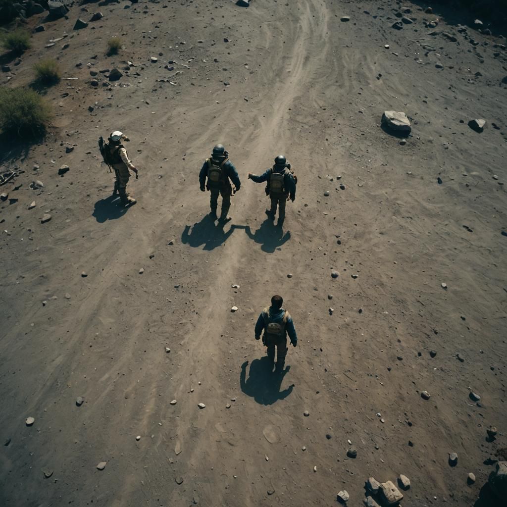 Dramatic Cinematic Still of Humanity