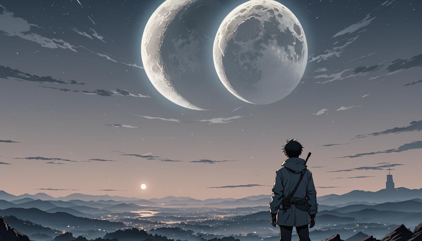 Alone in the Twin Moons' Embrace