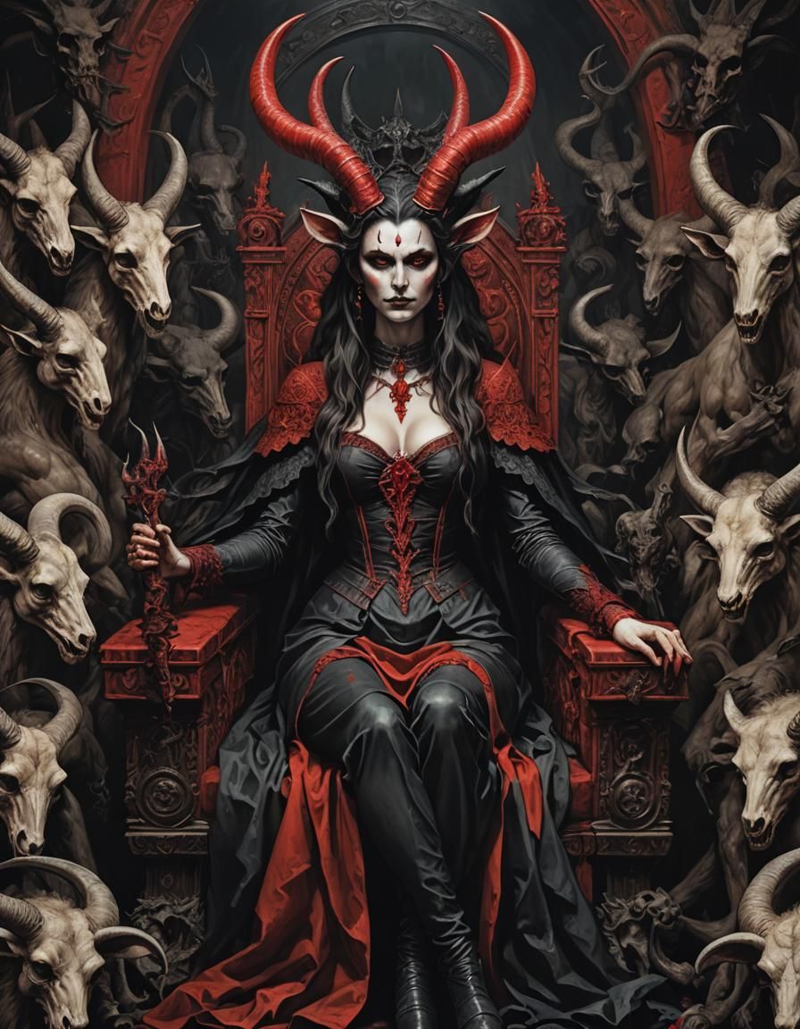 Baphomet in the female form