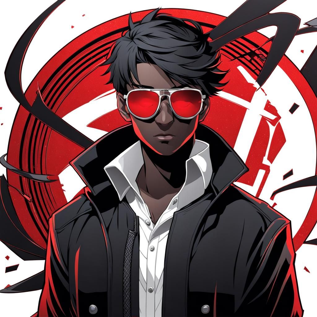 RPG Character Token: Young Man with Red Glasses