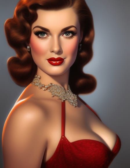 Red Haired Beauty in Pixar 3D Style