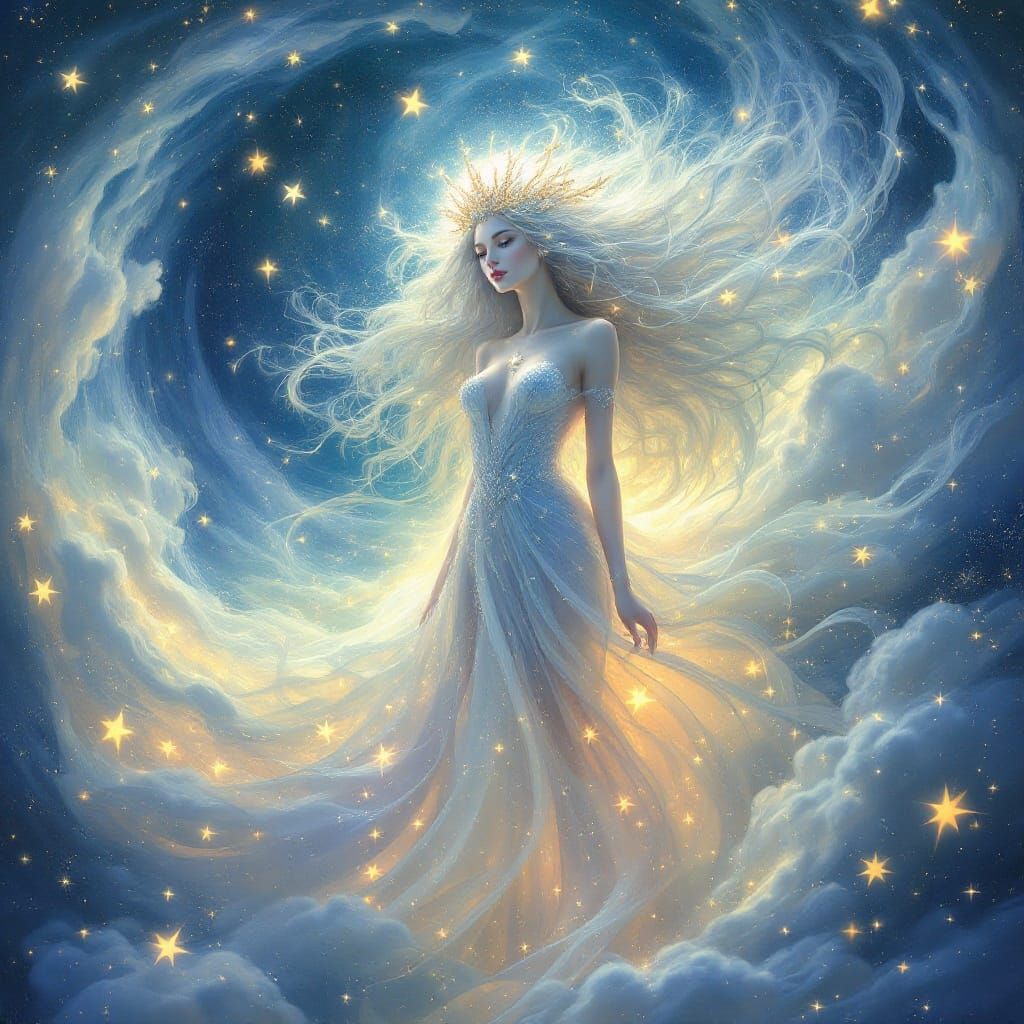 stunningly beautiful voluptuous and attractive celestial moo...