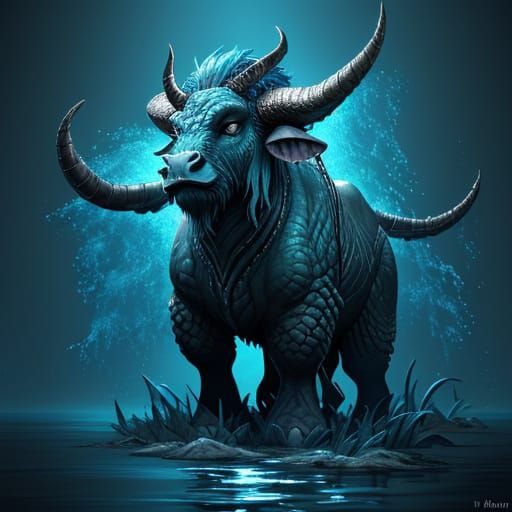 Mythic Water Buffalo, Master of Depths in 3D