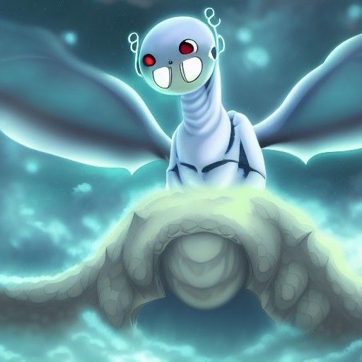 Hydra Mothra Tauntaun Fantasy Anime Digital Illustration