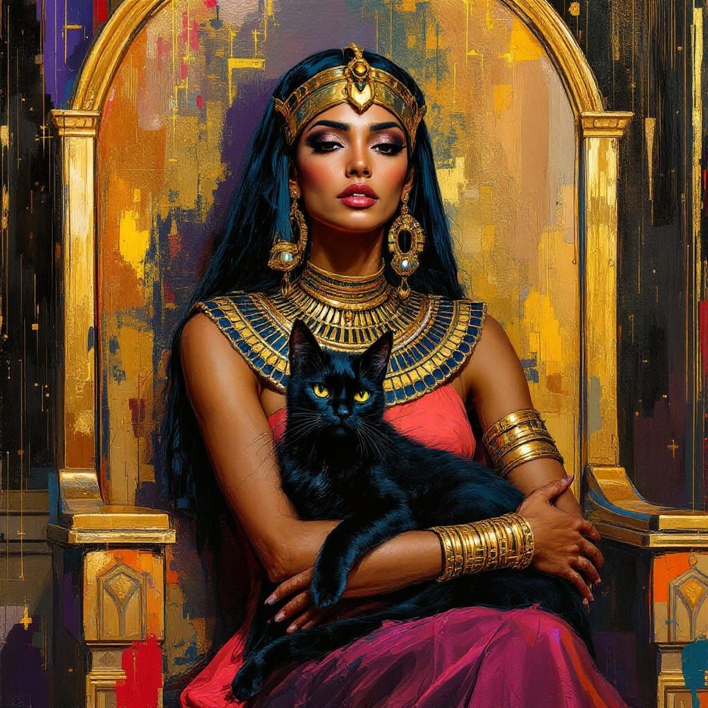 Golden Queen Surrounded by Black Majesty