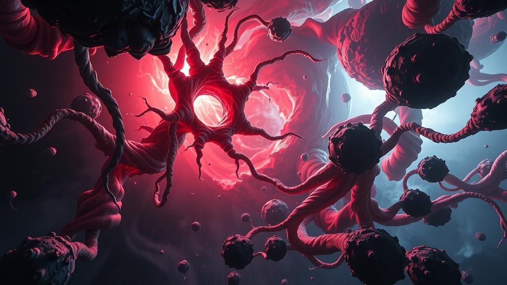 Living Space Nebula with Gothic Horror Aesthetic