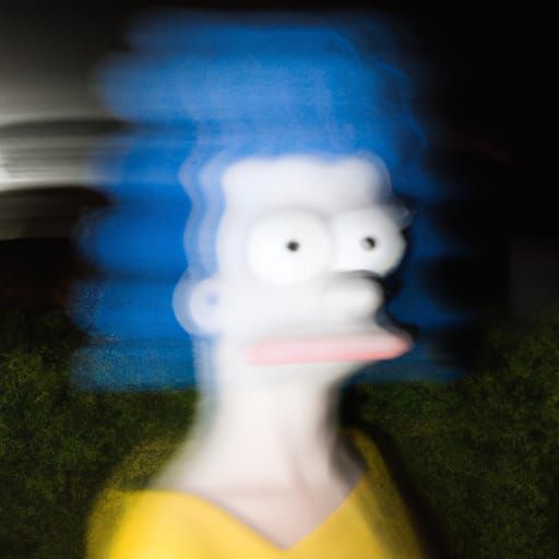 Ethereal Portrait of Marge Simpson