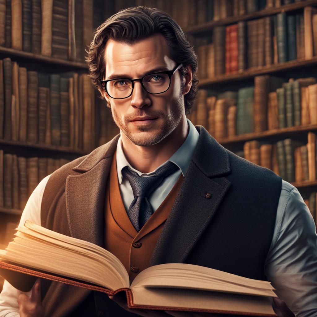 Henry Cavill as Librarian in Magical Setting