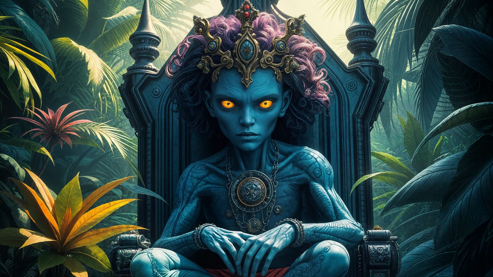 Lord Oberon in Avatar-Inspired Digital Art