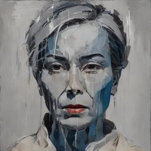 Stargazer in Inky Portrait Style