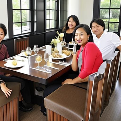 AI Image of Lunch with Friends