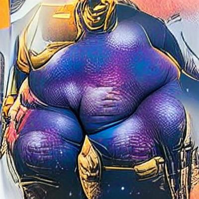 Cartoonish Thanos Illustration