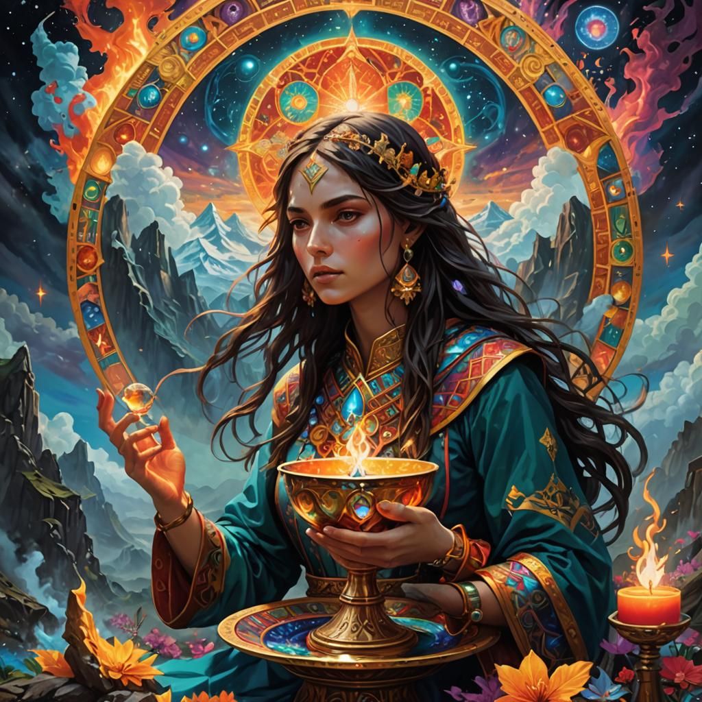 “Seek the Chalice of Unity, hidden where earth meets sky. Po...