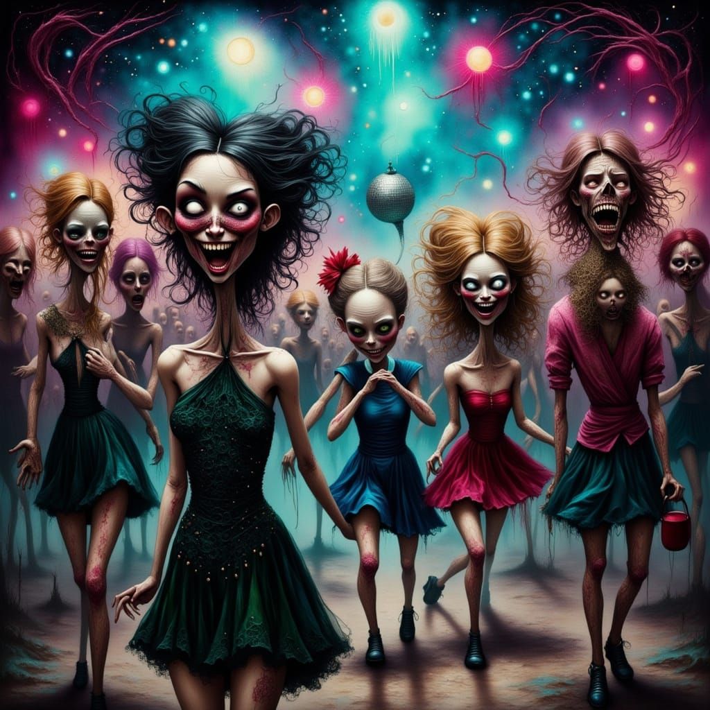 Zombies Invade High School Prom Night in Eerie Digital Paint...