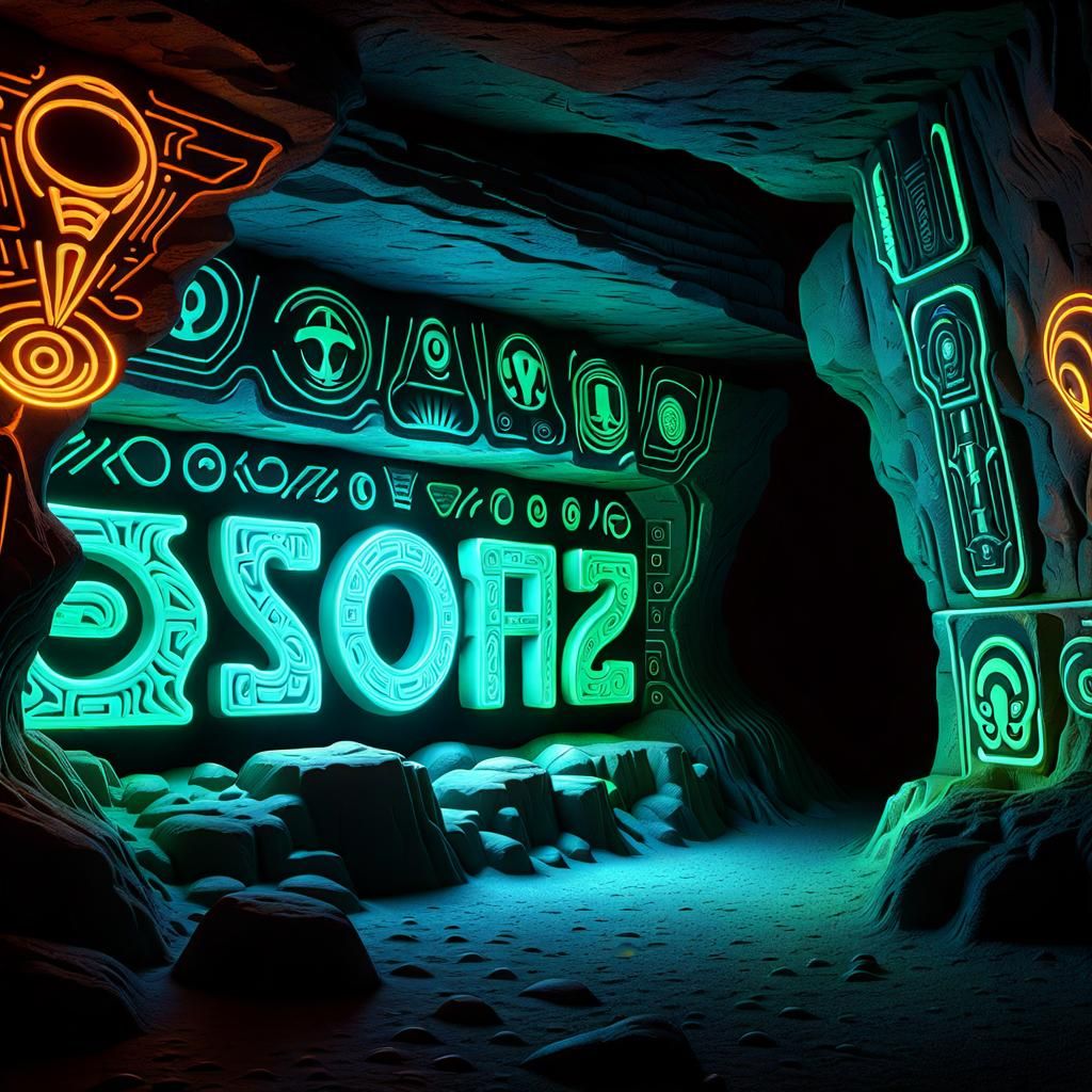 Alien writing found in a cave on Earth ๐ณ