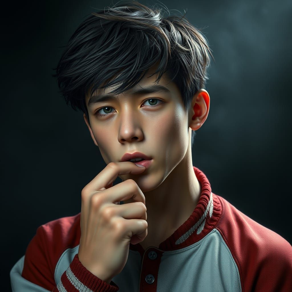 Detailed Portrait of Elian Ramos in Artgerm Style