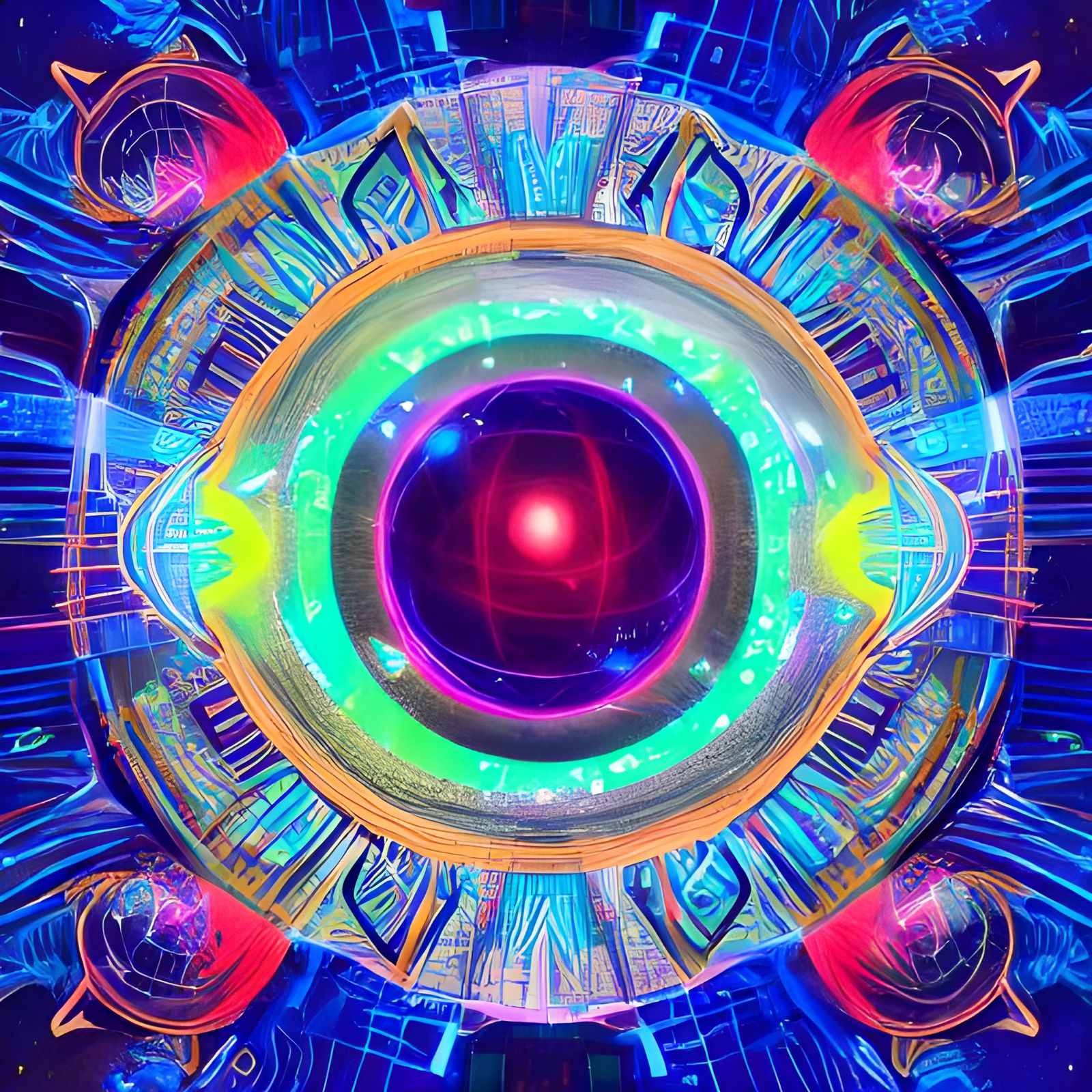 Holographic Cybermeadow in Astral Cosmic Style