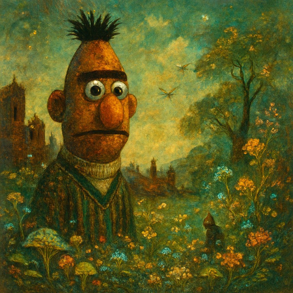 B is a B Filled with Otherworldly Life Charred and Rusty Row...