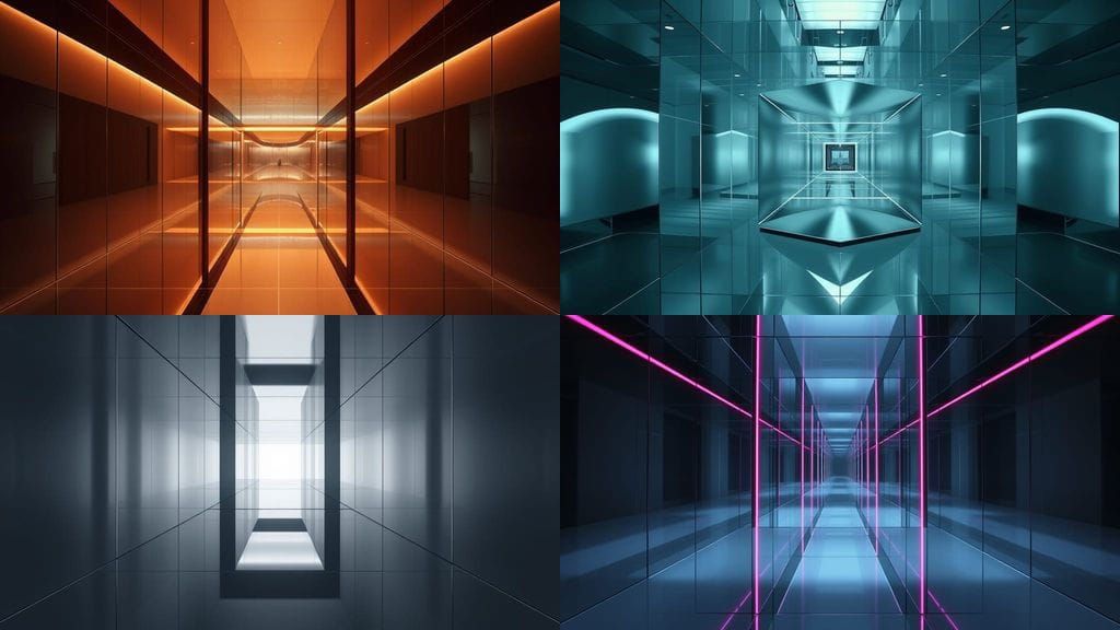 Mirrored Minimalist Cube Architecture