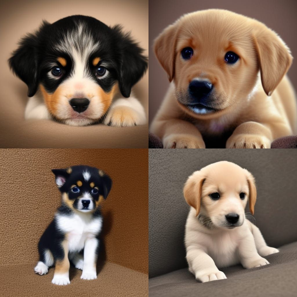 Cute Baby Puppy Portrait