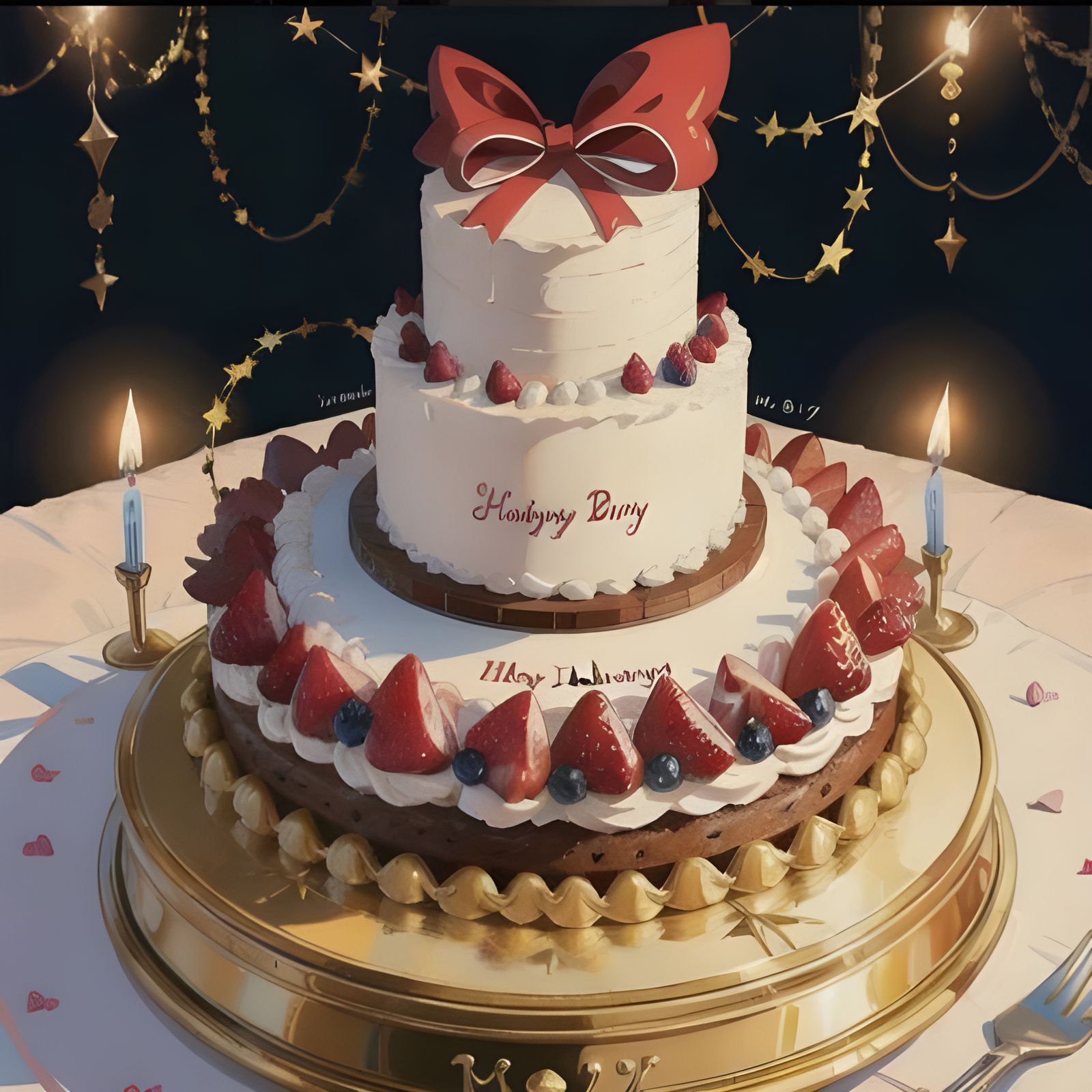 Happy Birthday AI Generated Image