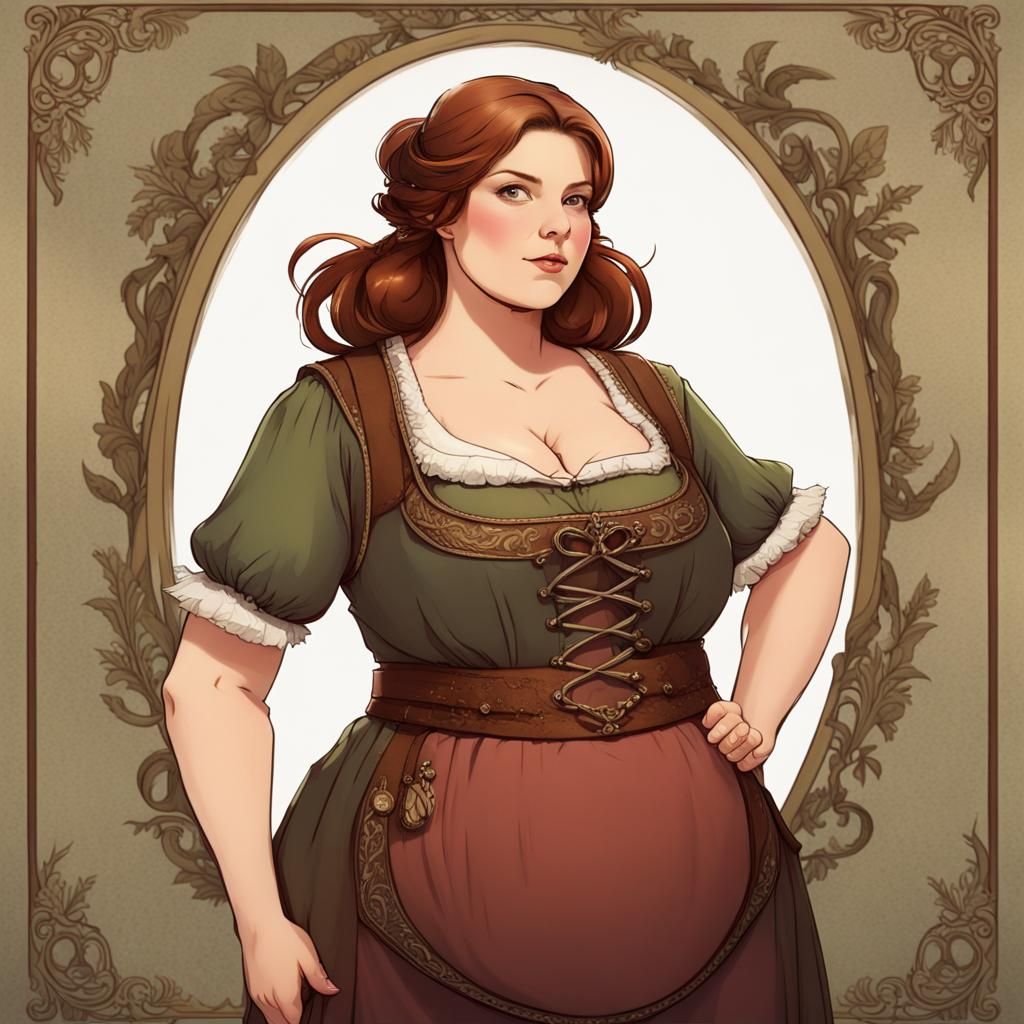 Fantasy Mother Figure in Medieval Dirndl