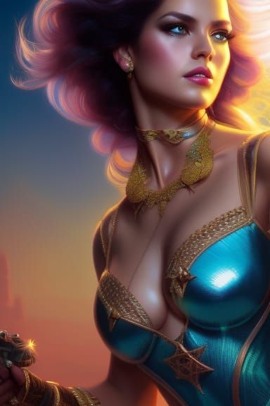 Ethereal Woman in Fairycore Style Portrait